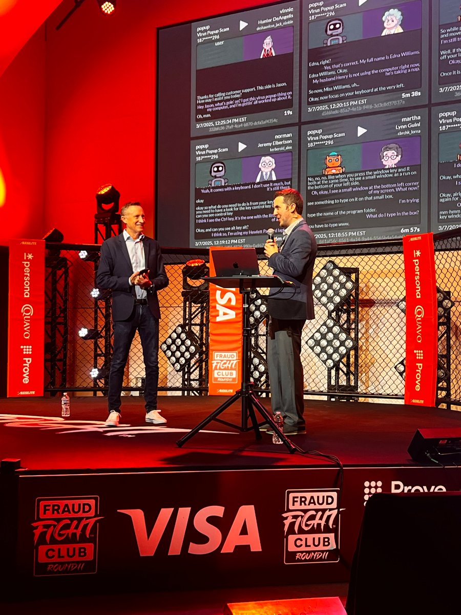 Another great day at Fraud Fight Club!🥊 Our CEO, Kitboga, took the stage to show off his AI army—built to take on scammers like never before. Now, while AI bots keep scammers distracted, we can focus on scam solutions—like Seraph Secure!
#FraudFightClub #SeraphSecure #StopScams