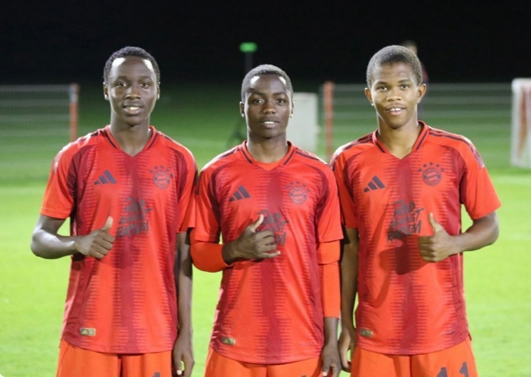 Our pride ⚽️🇷🇼

3 rwandan young players ( Barthazar Ndayishimiye, Nelson Irumva and David Okoce) are doing well at Bayern Munich Academy. They’re supporting their team to remain unbeaten in the matches they are playing. 
 Yesterday, Barthazar scored 2 goals in a single match.
