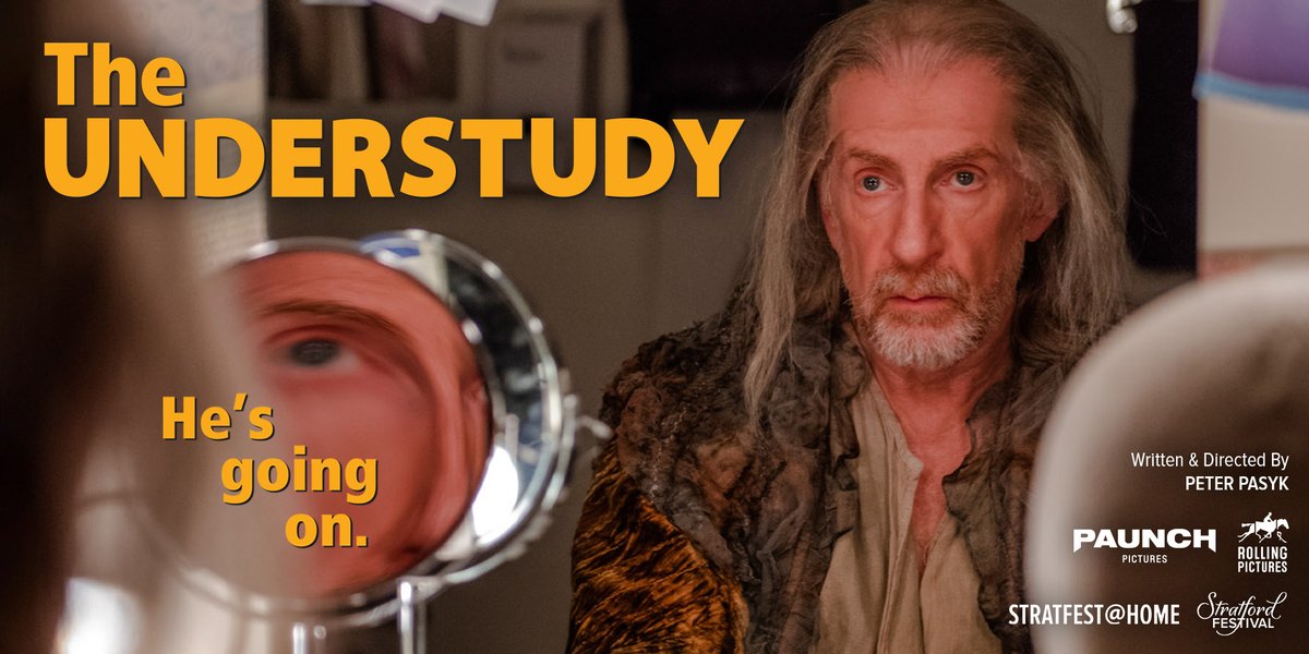 The Understudy premieres today on STRATFEST@HOME!
This Stratfest@Home original short film stars Tom Rooney, Maria Vacratsis and André Sills. All three will be performing live on stage this season in Macbeth and The Winter's Tale.
ow.ly/rQ6X50VttVJ