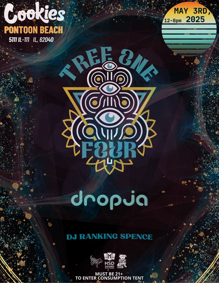 djdropja's tweet image. Coming up this May 3rd! 

Stoked to be at @cookiesglobal Pontoon Beach Spot! 

Check out the  “Cannaversary” party! 🍪🖤🔥