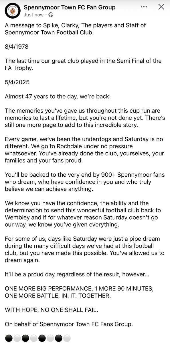 Spennymoor Town FC Fan Group tweet media