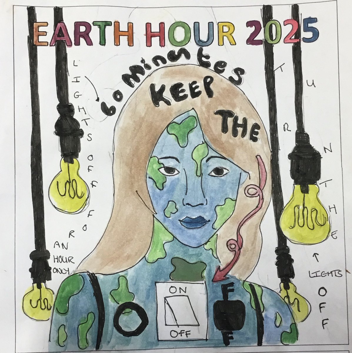 Congratulations to Dearbhaile (10F) who won 1st place in our Year 10 Earth Hour poster competition. Dearbhaile is pictured receiving her prize from our Geography Eco Ambassadors, Emily, Taisce &amp; Aoife. 👏🏆🐣<a href="/ThornhillDerry/">Thornhill College</a>