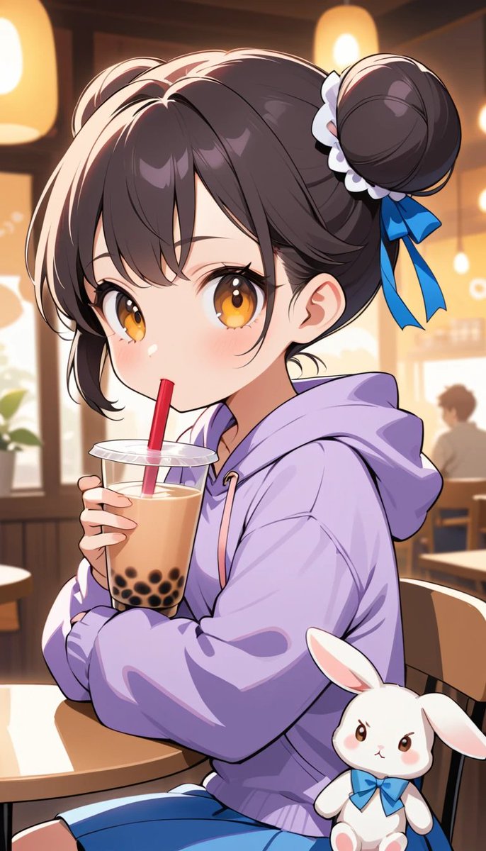 8iji8's tweet image. Chun-Li twirls in a pastel skirt, sipping bubble tea with a shy smile—her ribbon-tied buns defy gravity like E=MC², soft and genius-level cute! 
#ChunLiCute #EinsteinVibes #KawaiiGenius #StreetFighterSweet #SoftGirlEnergy