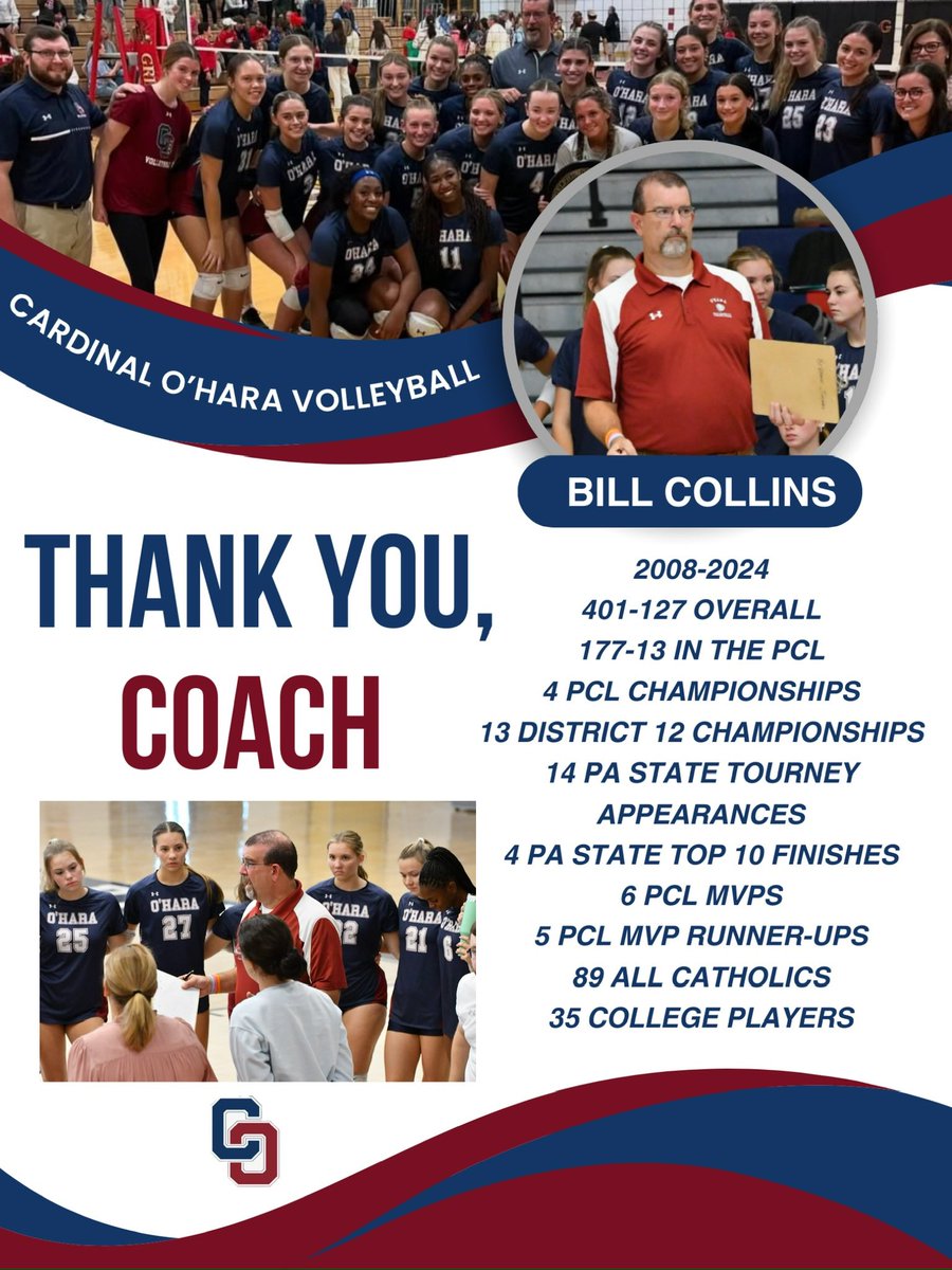 COHS Athletics (@ohara_lions) on Twitter photo So grateful for 17 years with Coach Collins!!! So many lives touched by a coach that truly cared for his players! Best of luck in retirement! <a href="/DTMattSmith/">-</a> <a href="/PhSportsDigest/">Philadelphia Sports Digest</a> <a href="/AOPathletics/">AOPathletics</a> So grateful for 17 years with Coach Collins!!! So many lives touched by a coach that truly cared for his players! Best of luck in retirement! <a href="/DTMattSmith/">-</a> <a href="/PhSportsDigest/">Philadelphia Sports Digest</a> <a href="/AOPathletics/">AOPathletics</a>