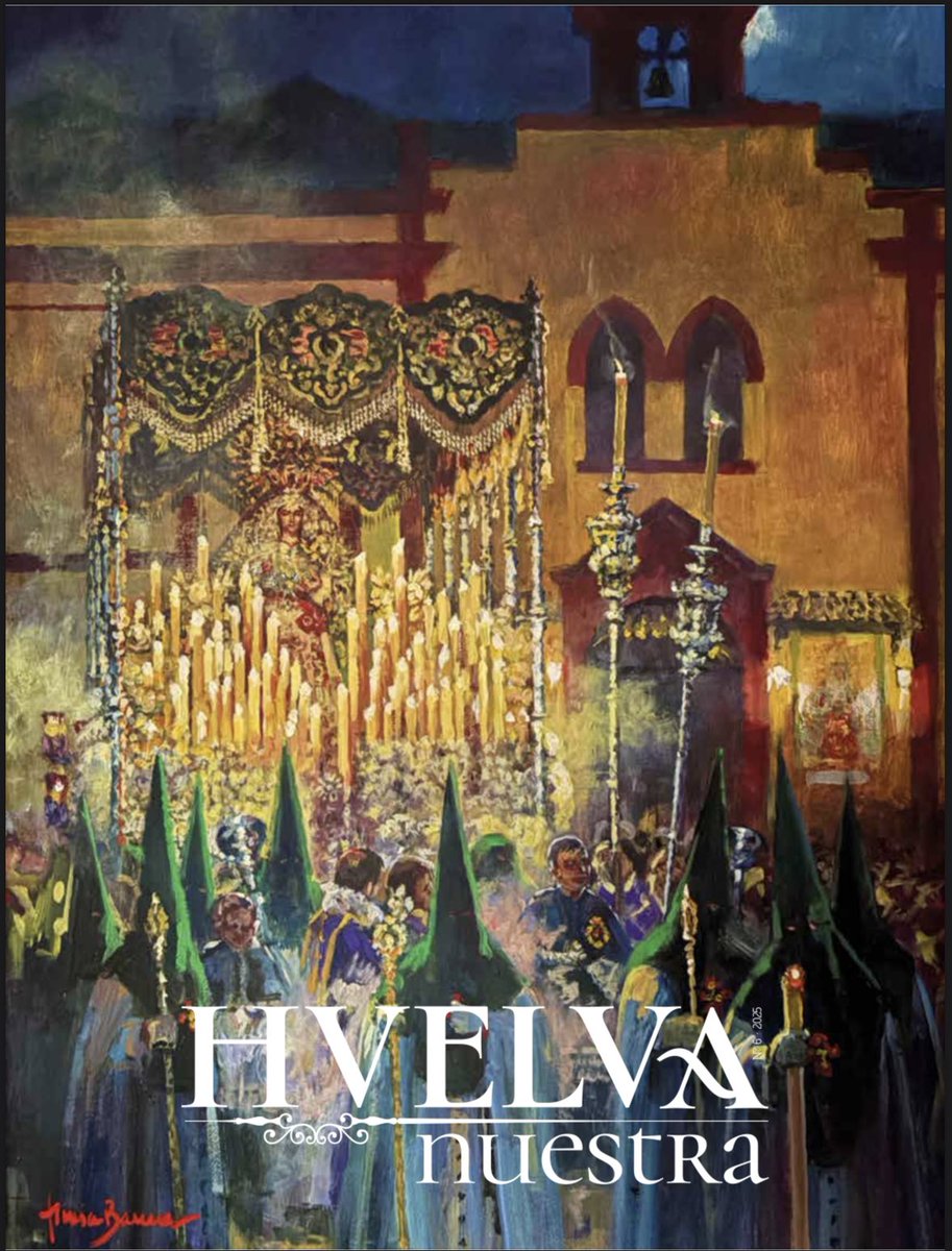 NuriaBarreraBel's tweet photo. Presentado el nuevo número de #HVELVAnuestra protagonizando su portada la @EsperanzaHuelva en el XXV Aniversario de su Coronación. 
Una publicación de excelente calidad editorial con articulistas de primer nivel. 
#SemanSanta #Huelva #TDSCofrade https://t.co/TVlZXozQ81