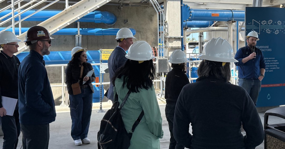mwdh2o's tweet photo. This week we hosted staff from @SydneyWaterNews, Australia's largest water utility, at our Grace F. Napolitano Pure Water Southern California Innovation Center in Carson. We enjoyed sharing information about our recycled water efforts and learned about theirs. #PureWaterSoCal https://t.co/fUMsrVfxN0