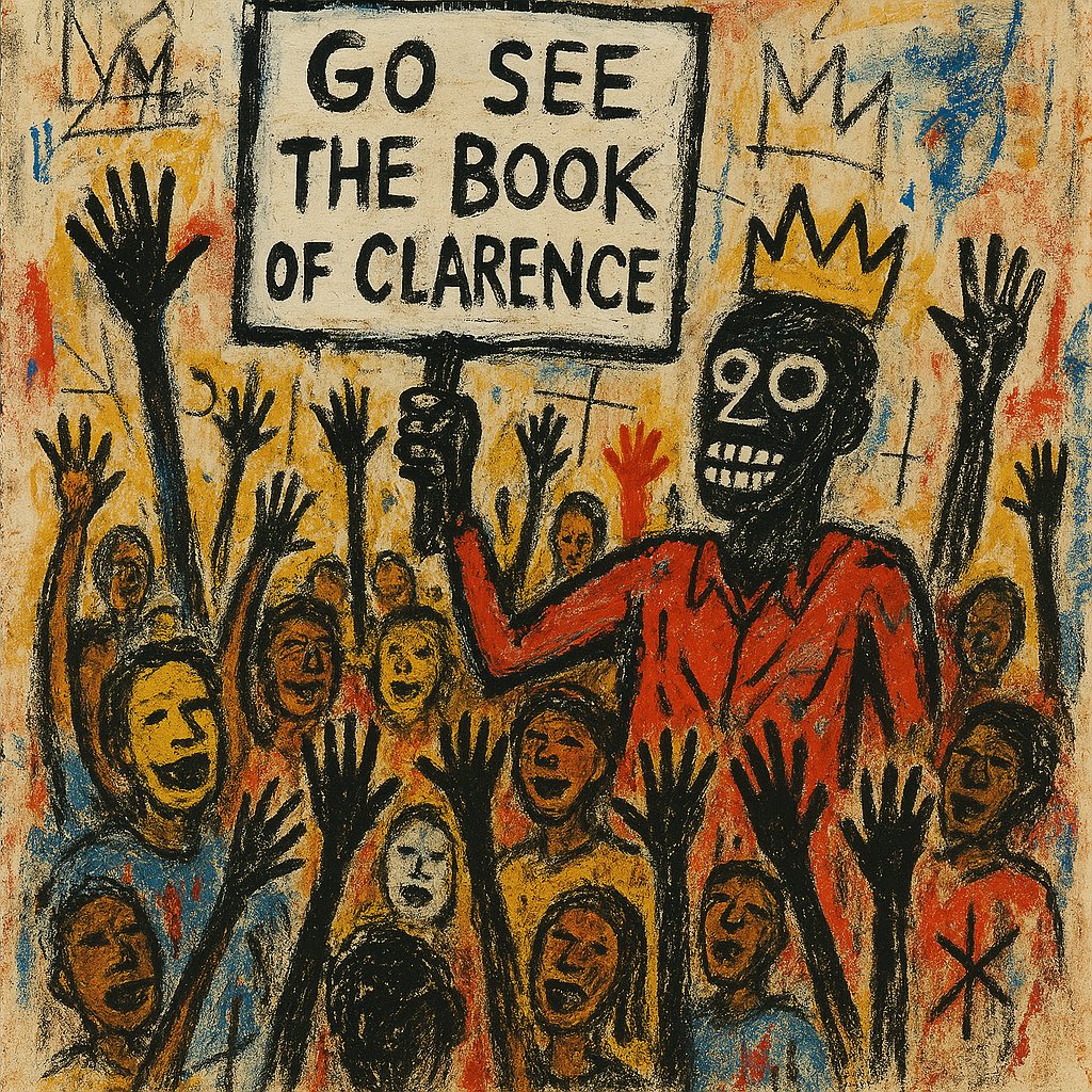 Now it’s our turn. We have a chance to uplift a living artist in his prime. Go see The Book of Clarence. Tell your friends. Spin that vinyl and let the music testify. Don’t wait for history to say “that was genius” — be part of it now.