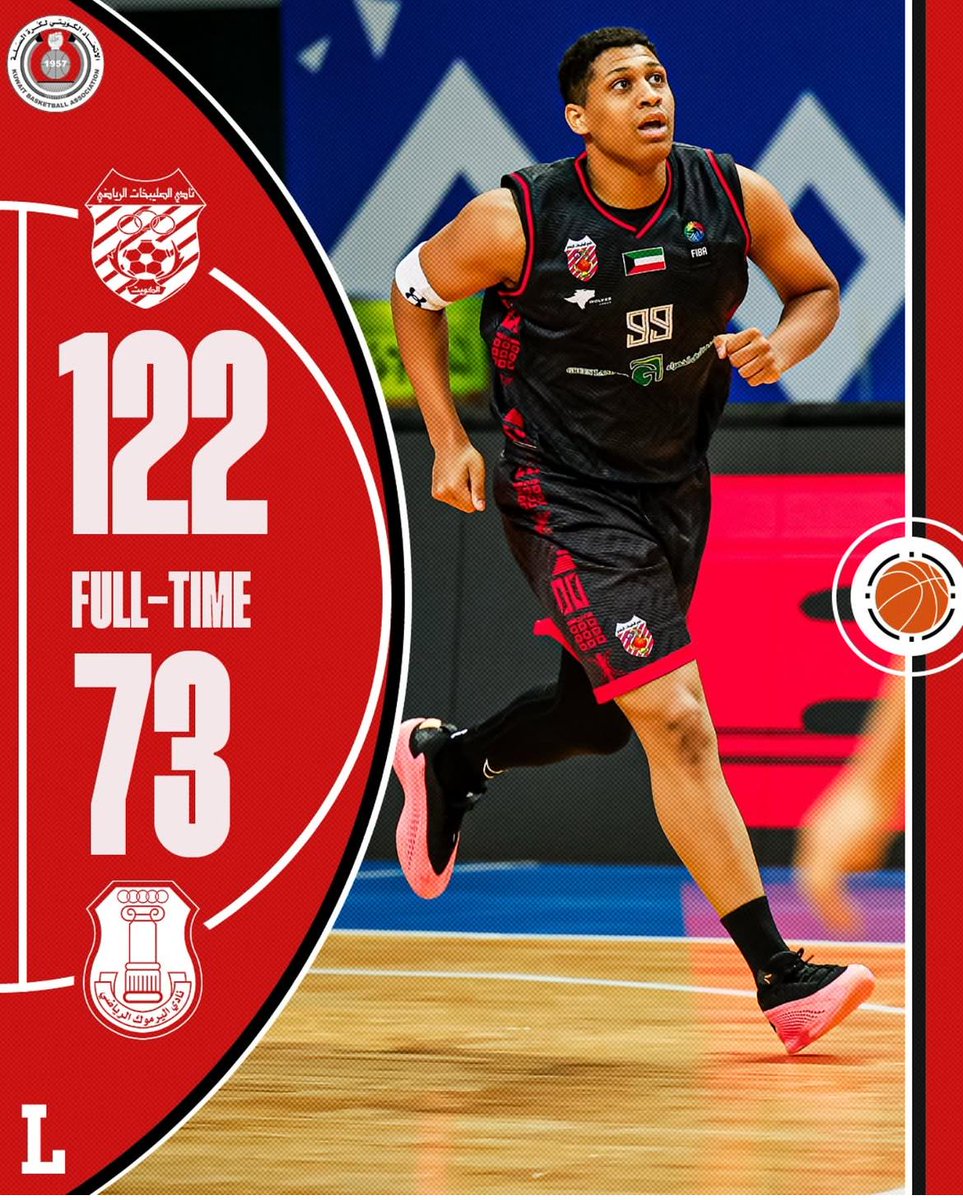 تغلب فريق كرة السلة🏀
 على فريق نادي اليرموك الرياضي

الصليبخات   122
   اليرموك     73

ضمن دوري العام للاتحاد الكويتي لكرة السلة