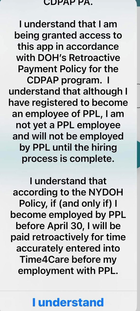 CristinaGa91482's tweet image. Horrible @HealthNYGov @GovKathyHochul punishing all CDPAP aides to go unpaid for a month and refuse to follow TRO @NYSenatorRivera it’s harming all of us aides who care for consumers most of us will end up having to find employment elsewhere if we not paid #CDPAP