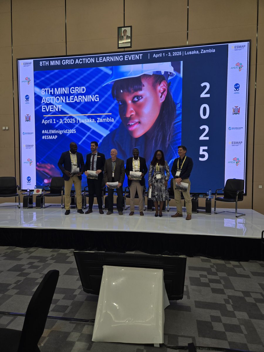 abbaaliyu_'s tweet image. I am currently attending the 8th Mini Grid Action Learning Event in Lusaka, Zambia. Hosted by #ESMAP, Africa Minigrid Developers Association (AMDA), and COMESA Secretariat. This event unites government leaders, developers, financiers, and energy stakeholders in a bid to…
