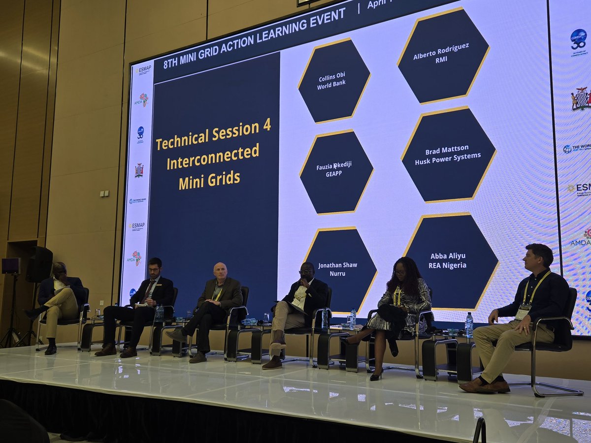 abbaaliyu_'s tweet image. I am currently attending the 8th Mini Grid Action Learning Event in Lusaka, Zambia. Hosted by #ESMAP, Africa Minigrid Developers Association (AMDA), and COMESA Secretariat. This event unites government leaders, developers, financiers, and energy stakeholders in a bid to…