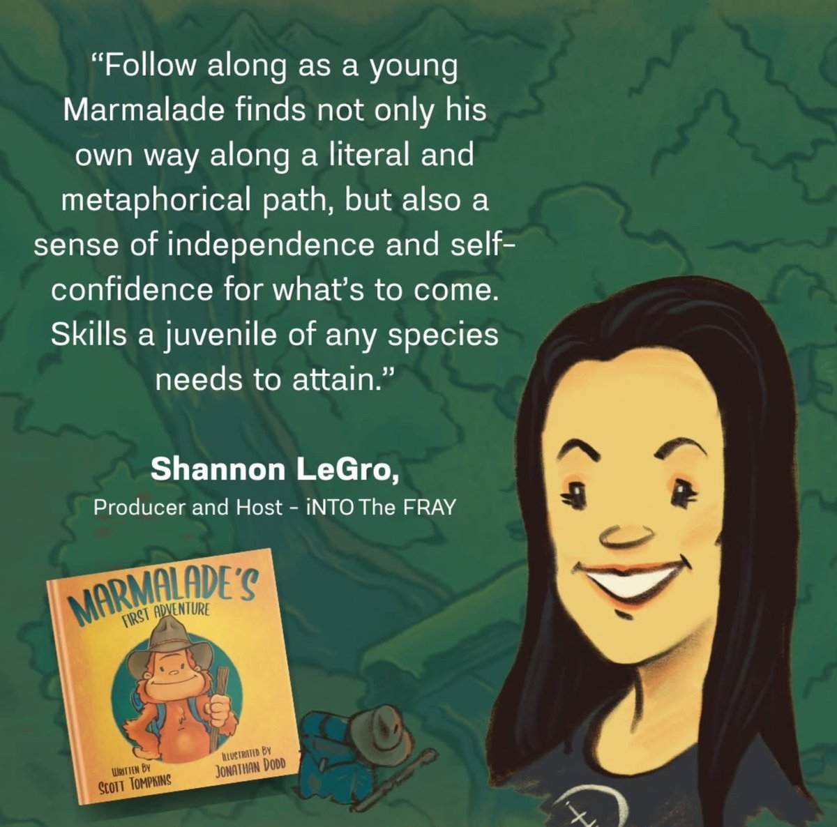 Scott Tompkins’ debut children’s book, “Marmalade’s First Adventure,” is coming July 2025, with pre-orders starting soon! This delightful rhyming tale, brought to life by Jonathan Dodd’s vivid illustrations, is a heartwarming story of growth &amp; discovery.

marmaladebigfoot.com