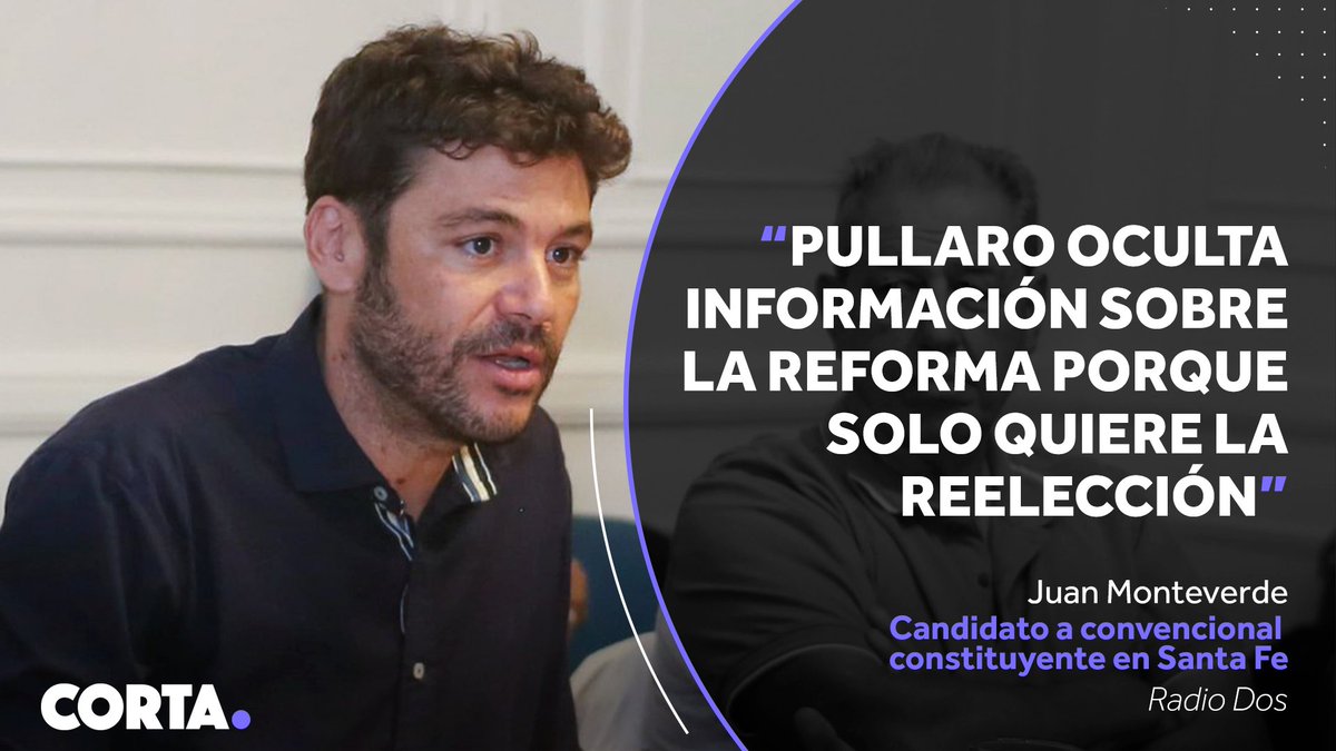 A pocos días de las Elecciones Generales de Convencionales Reformadores en Santa Fe, Juan Moteverde consideró que "hay una decisión de Maximiliano Pullaro para que pase desapercibido" y agregó: "Hoy no hay ni una publicidad que explique, nunca había pasado".