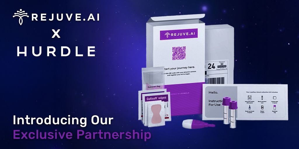 Rejuve_AI's tweet photo. We’re excited to team up with @Hurdlebio, a leader in diagnostic solutions, to bring lab-grade health testing directly to our users—seamlessly integrated into the Rejuve Longevity App.

Through this partnership, we’ll soon launch our own health testing kits, enabling users to order clinically validated lab tests from home—and receive personalized insights right inside the app. 

In addition, you'll be able to use $RJV to purchase, increasing our token utility even more!

This collaboration brings us closer to our mission: making personalized longevity science accessible, actionable, and rewarding for all. Read our blog to find out more about this milestone partnership!