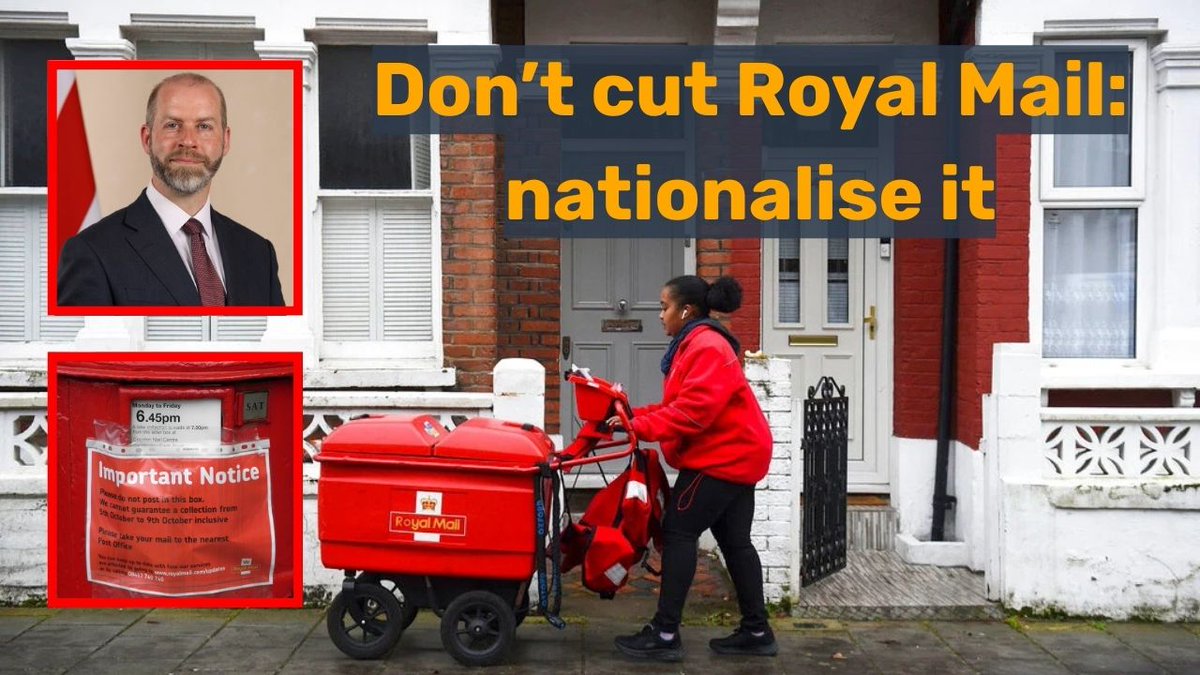 When Royal Mail was sold off we were told that this was to protect letter deliveries. 

Ofcom is now consulting on cutting letter deliveries from 6 to 3 days a week. 

When will they admit privatisation has failed? 

Take 1-min to send Ofcom this message: weownit.org.uk/act-now/using-…