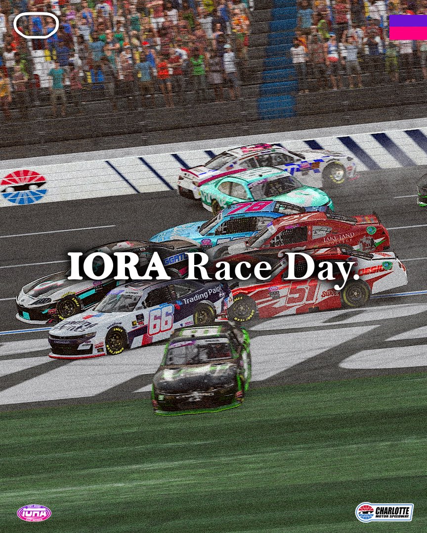 It’s IORA Race Day! Our drivers are all rested up after the week off and ready to hit the banks of Charlotte Motor Speedway!