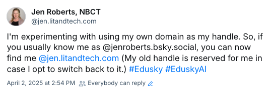 Jen Roberts, NBCT tweet media