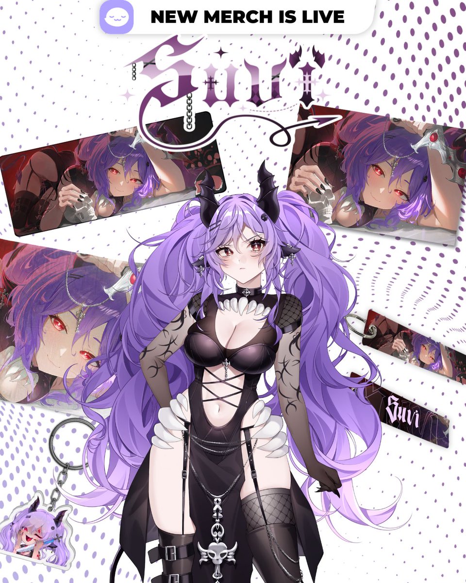 🗡️FIRST EVER MERCH🗡️
*Wanted to repost!*

My first ever merch drop! This demoness has partnered up with <a href="/shopuwumarket/">UwU Market</a> to bring y’all some gorgeous merch. 

Make sure to get you some! See the merch up close here- 
uwumarket.us/collections/Su…