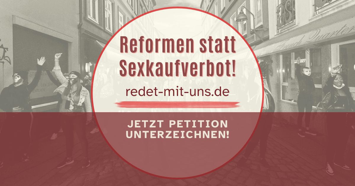 BesD_eV's tweet image. Deine Unterstützung ist gefragt: Der BSD e.V. (Verband der Betreibenden) hat eine Petition ins Leben gerufen, die FAST ihr Ziel erreicht hat. 

Es geht um eine grundlegende Reform des ProstSchG, u.a. für mehr Rechte. 

Jetzt unterzeichnen: 
redet-mit-uns.de/unterzeichnen/…