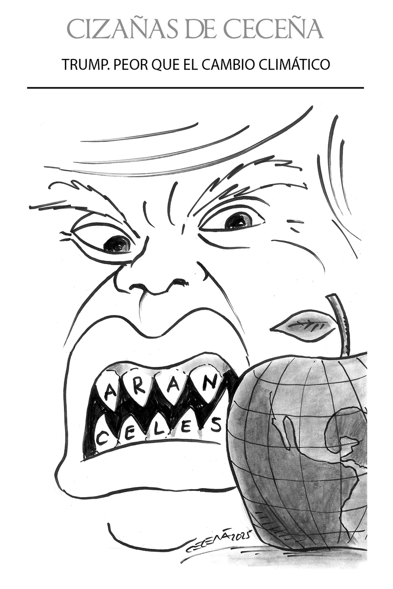 GilbertoCecenaN's tweet photo. Cizañas de Ceceña:
TRUMP. PEOR QUE EL CAMBIO CLIMÁTICO
#carton #GilbertoCeceña #CizañasdeCeceña https://t.co/voP7c3YukC