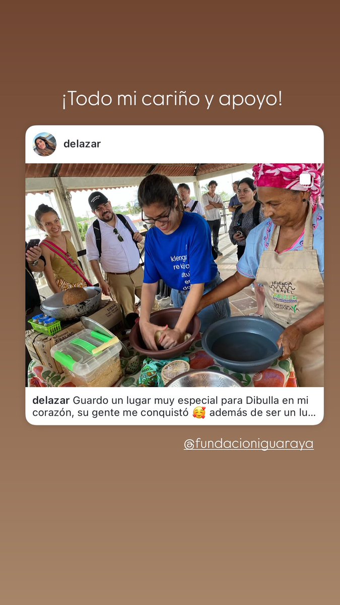 Guardo un lugar muy especial para Dibulla en mi corazón, su gente me conquistó 🥰 y ahora nos necesitan!! ⬇️

donaciones.fundacioniguaraya.org Liderada x personas honestas, auténticas y lo + imp d 1 enorme ❤ q hacen q Dibulla brille y prospere ✨ 

#SoyFandeDibulla #EmbajadoraDibulla