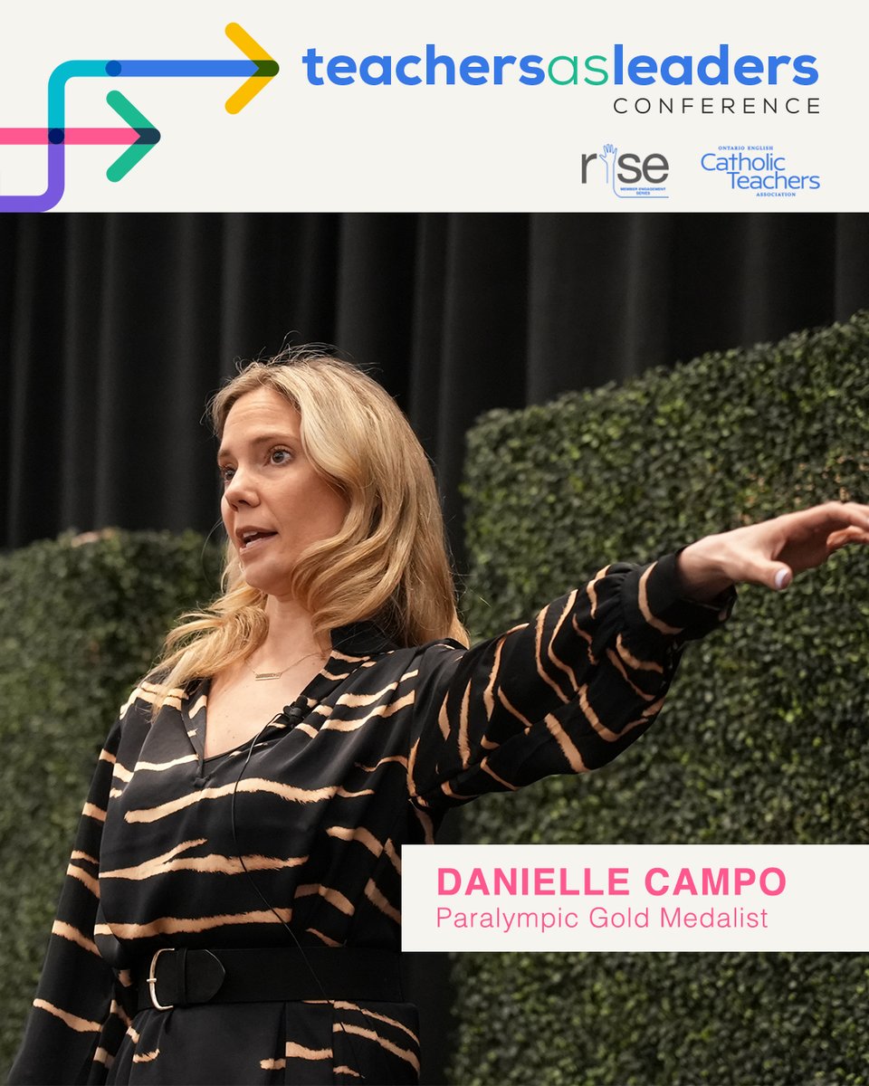 #CatholicTeachers are immensely grateful to Danielle Campo – a trailblazing force as an athlete, advocate, and social worker – for her electrifying keynote! #TeachersAsLeaders25

Your courage &amp; resilience is a reminder that true strength lies in embracing your identity!