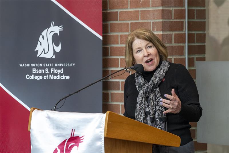 WSUMedicine's tweet photo. 🎉 Celebrating 10 Years of Homegrown Health Care! 🎉

At our 10 Year Anniversary Celebration, guests enjoyed the unveiling of our history wall, gained exciting new insights into our programs, and savored a slice of birthday cake. 🍰

#WSUMedicine #CougDocs #GoCougs #MayorBrown https://t.co/IW1wChCTUQ