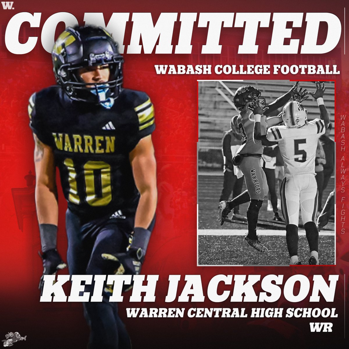 COMMITTED!!!! <a href="/coachgilbert10/">Jake Gilbert</a> <a href="/jefframsey8/">Jeff Ramsey</a> <a href="/MarcusAdams_51/">Marcus Adams</a> <a href="/CoachCook73/">Jerome Bear Cook</a> <a href="/WabashFB/">Wabash College Football</a>