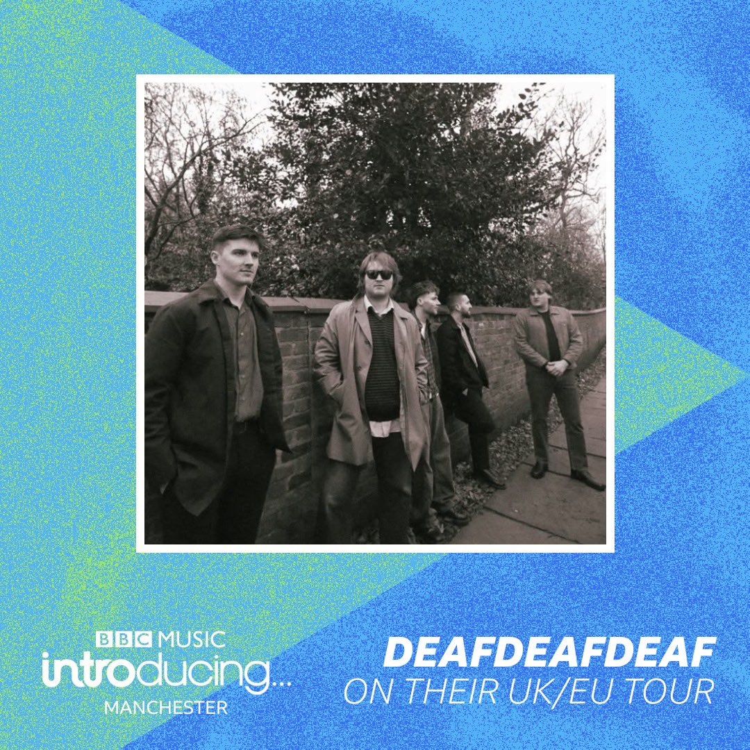 DEAFDEAFDEAF (@deafdeafdeaff) on Twitter photo Honoured to be the featured Artist on <a href="/BBCRadioManc/">BBC Manchester</a> for <a href="/bbcintroducing/">BBC Music Introducing</a> TONIGHT.
We had the chance to speak to @nilay_afer about our tour and all things DDD, it was a pleasure.
You can catch the show 8-10pm tonight on BBC Radio Manchester.
🫳🏻 Honoured to be the featured Artist on <a href="/BBCRadioManc/">BBC Manchester</a> for <a href="/bbcintroducing/">BBC Music Introducing</a> TONIGHT.
We had the chance to speak to @nilay_afer about our tour and all things DDD, it was a pleasure.
You can catch the show 8-10pm tonight on BBC Radio Manchester.
🫳🏻