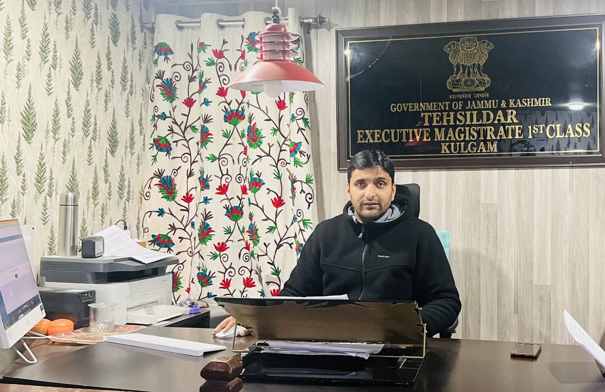 Kulgam Admin, Civil Society, other forums congratulate Mr Bilal Ahmad, JKAS, Tehsildar Kulgam on his  elevation to time scale JKAS, &amp; posting as SDM (Zainapora). The officer is profoundly remembered for his prolific tenure as Tehsildar Kulgam from Nov 2021 to Mar 2025.