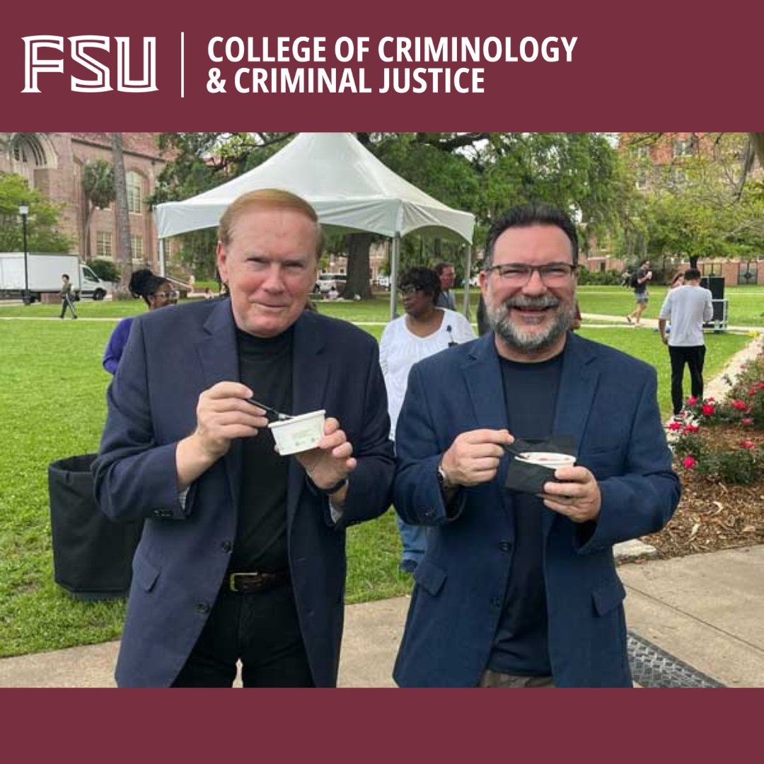 FSU Criminology/Criminal Justice (@fsucriminology) on Twitter photo Butter Pecan. Mint Chocolate. Cookies and Cream. <a href="/FSUCriminology/">FSU Criminology/Criminal Justice</a> Dean Thomas Blomberg and Associate Professor George Pesta just adding to the superb duos on hand for <a href="/PresMcCullough/">FSU President Richard McCullough</a>'s Ice Cream Social. <a href="/FloridaState/">Florida State University</a> Butter Pecan. Mint Chocolate. Cookies and Cream. <a href="/FSUCriminology/">FSU Criminology/Criminal Justice</a> Dean Thomas Blomberg and Associate Professor George Pesta just adding to the superb duos on hand for <a href="/PresMcCullough/">FSU President Richard McCullough</a>'s Ice Cream Social. <a href="/FloridaState/">Florida State University</a>