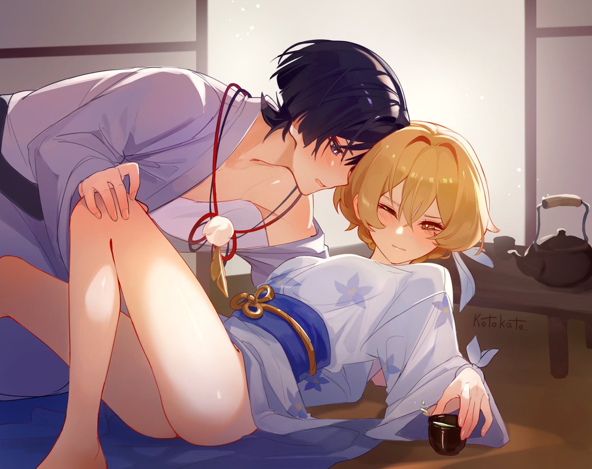 - Don't act so carelessly in public baths, you fool. Something like this might happen.
#Scaralumiweek #lumine #wanderer