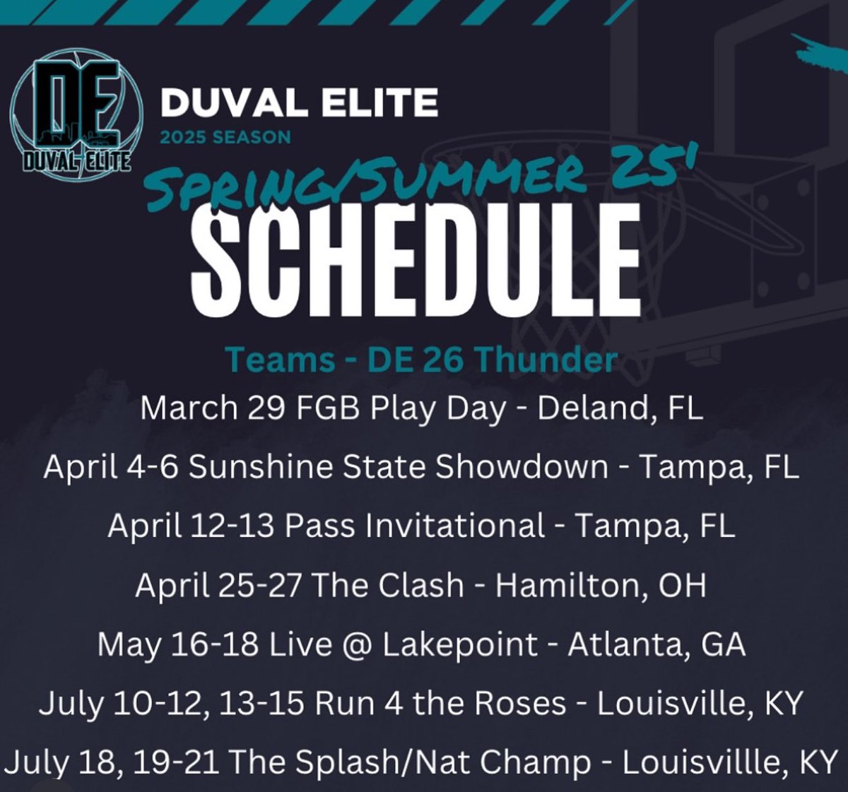 Kennedy Loux (@kennedyloux) on Twitter photo Super excited for this summer season! Here is our tournament schedule. <a href="/DuvalElite/">DuvalElite</a> <a href="/CoachMatt_DE/">Coach Matt</a> Super excited for this summer season! Here is our tournament schedule. <a href="/DuvalElite/">DuvalElite</a> <a href="/CoachMatt_DE/">Coach Matt</a>