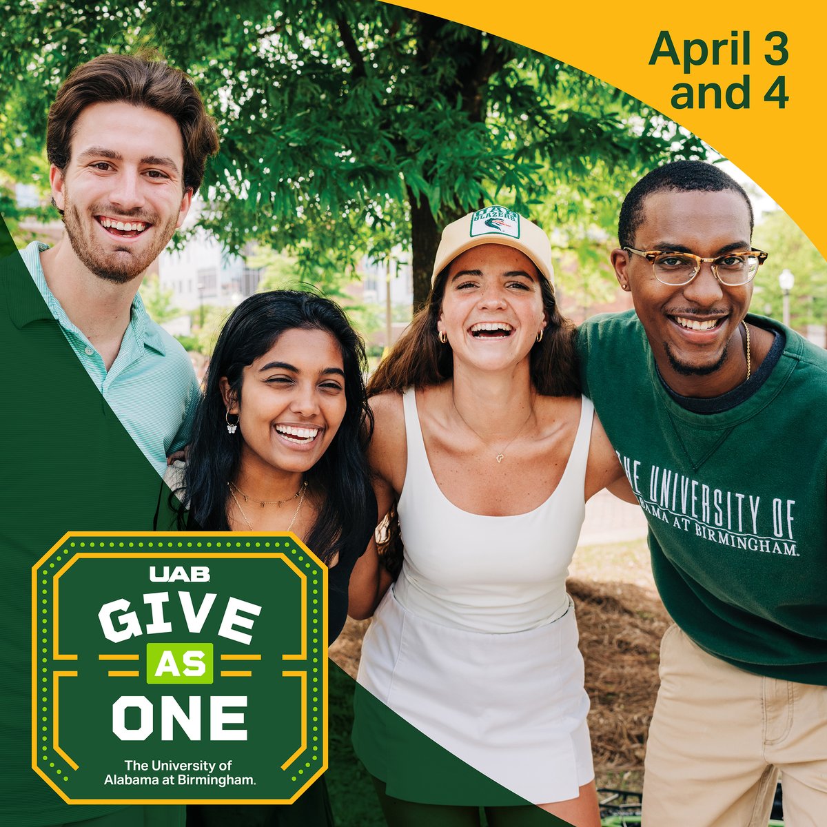 🎉 Today is Give As One! 🎉 Make an impact on our Suit Up Collat project by making a gift at  go.uab.edu/gaocsob 💚 #GiveAsOne! #UAB