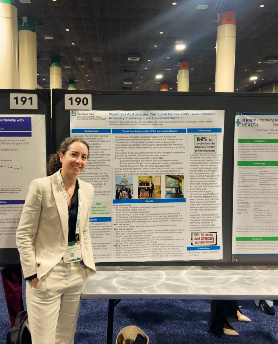 Love the chance to talk
About #advocacy in medicine and our Physicians as Advocates curriculum at the <a href="/ACPIMPhysicians/">ACP</a> National Conference!
<a href="/OhioAcp/">ACP Ohio</a> <a href="/CCF_IMCHIEFS/">Cleveland Clinic IM</a> #IM2025