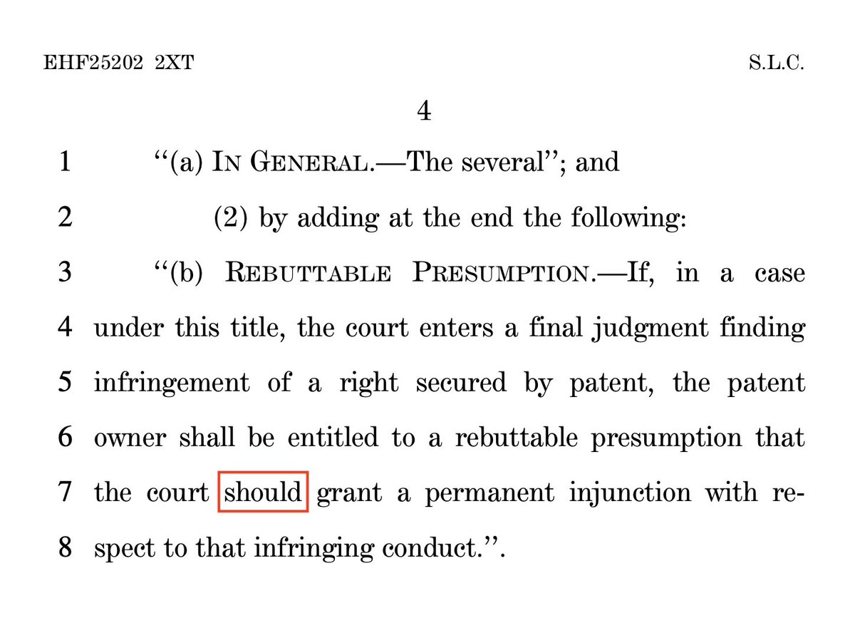 US Inventor (@usinventor) on Twitter photo The Restore Patent Rights Act (H.R. 1574) claims to help inventors regain lost rights, but its use of the word “should” instead of “shall” effectively guts its impact. “Should” is merely a recommendation—it carries no legal force. This kind of language doesn’t advance real patent The Restore Patent Rights Act (H.R. 1574) claims to help inventors regain lost rights, but its use of the word “should” instead of “shall” effectively guts its impact. “Should” is merely a recommendation—it carries no legal force. This kind of language doesn’t advance real patent