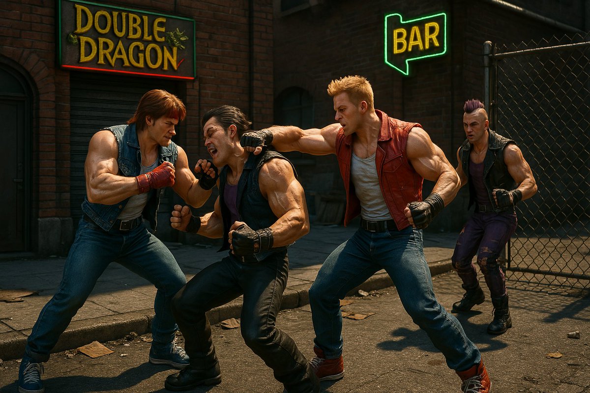 Anyone remembers the Double Dragon arcade game? 😆