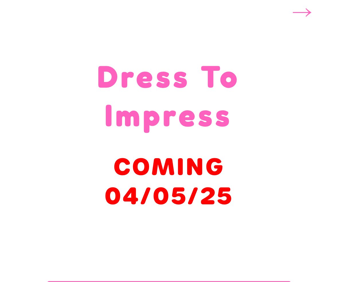 Dress To Impress is launching an official website on April 5th, 2025! https://t.co/V5ybwbnkeH What are your thoughts?! Dress To Impress is launching an official website on April 5th, 2025! https://t.co/V5ybwbnkeH What are your thoughts?!