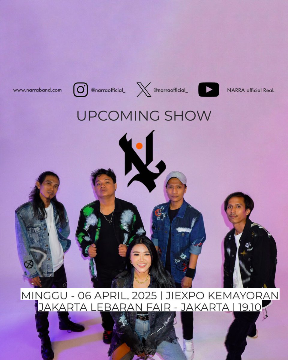 narraofficial_'s tweet photo. Hallo Narrative👋🏽

Siapkan energi kalian
Sampai jumpa🙌🏽

#narra #narrative #jakartalebaranfair #jiexpo https://t.co/KWTLpMNnX9