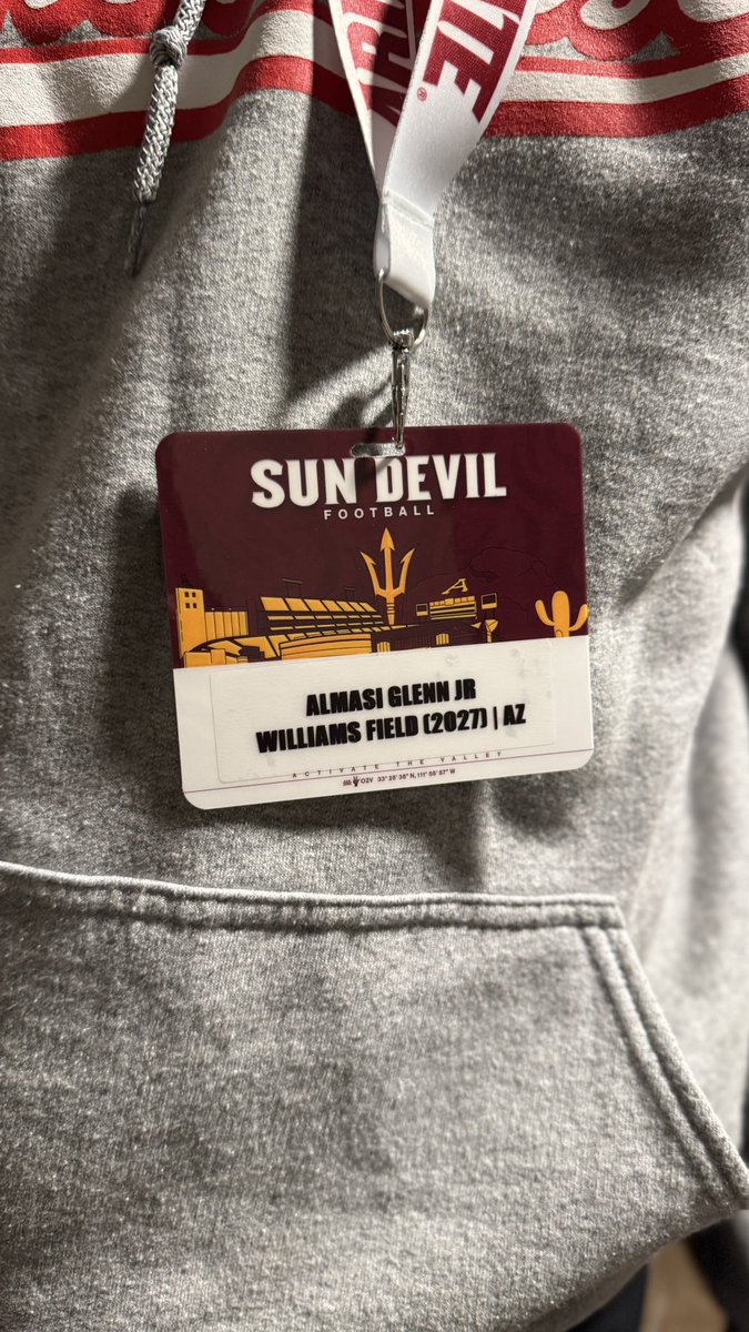 Almasi “MJ” Glenn II (@almasiglennjr) on Twitter photo Appreciate <a href="/ASUFootball/">Sun Devil Football</a> for having me out to spring ball and a tour.
<a href="/CoachCoop84/">AJ Cooper</a>
<a href="/coachryanhansen/">Ryan Hansen</a>
<a href="/CoachJulioAZ/">Coach Julio</a> Appreciate <a href="/ASUFootball/">Sun Devil Football</a> for having me out to spring ball and a tour.
<a href="/CoachCoop84/">AJ Cooper</a>
<a href="/coachryanhansen/">Ryan Hansen</a>
<a href="/CoachJulioAZ/">Coach Julio</a>