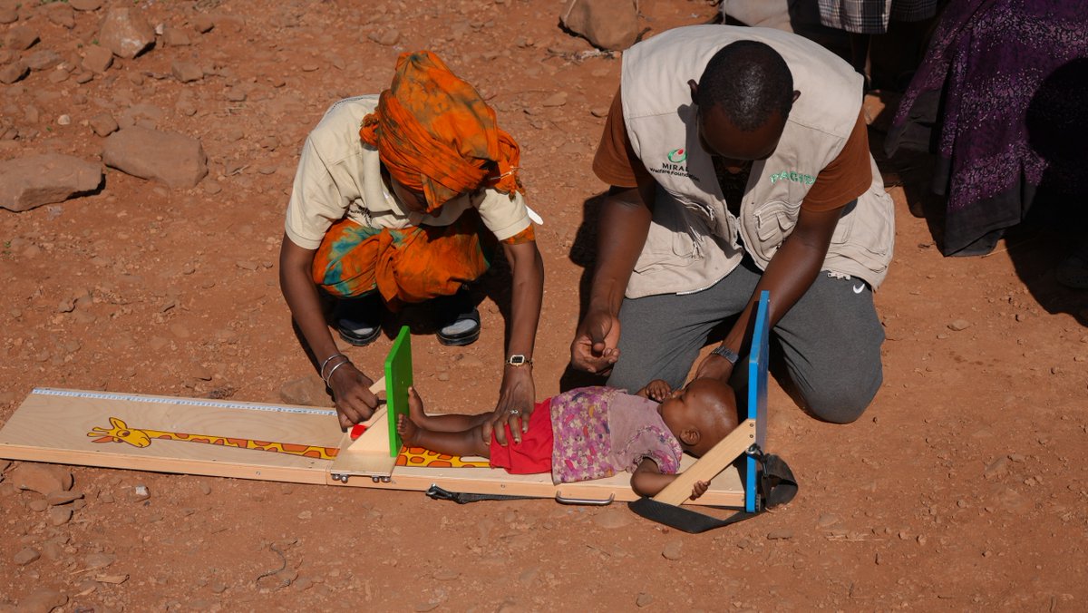 PacidaKenya's tweet photo. Earlier today, PACIDa conducted a mass screening of mid-upper arm circumference (MUAC) of children under the age of five, pregnant and breast-feeding mothers in Burgabo and Qatamur villages, Turbi, Marsabit County, to assess their risk of malnutrition. https://t.co/EaUdA54WU6