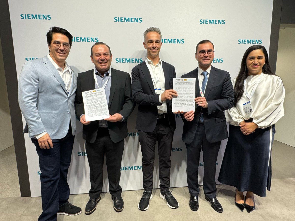 GlobalIndustriesMEX (@gindustriesmex) on Twitter photo 🚨#ULTIMAHORA | <a href="/Siemens_Mexico/">Siemens México</a> , Centroamérica y el Caribe, junto con el gobierno del estado de <a href="/GobDeCoahuila/">Gobierno de Coahuila</a> , firmaron un #convenio estratégico durante la feria <a href="/hannover_messe/">HANNOVER MESSE</a> 2025 para promover el desarrollo económico regional mediante #tecnologías limpias y #sistemas 🚨#ULTIMAHORA | <a href="/Siemens_Mexico/">Siemens México</a> , Centroamérica y el Caribe, junto con el gobierno del estado de <a href="/GobDeCoahuila/">Gobierno de Coahuila</a> , firmaron un #convenio estratégico durante la feria <a href="/hannover_messe/">HANNOVER MESSE</a> 2025 para promover el desarrollo económico regional mediante #tecnologías limpias y #sistemas