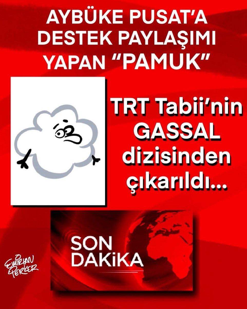 otdergi (@otdergi) on Twitter photo SON DAKİKA! Aybüke Pusat'a destek paylaşımı yapan Pamuk, TRT Tabii'nin Gassal dizisinden çıkarıldı.
✍️ <a href="/emirhan_perker/">Emirhan Perker</a> 📚 #OTdergi #AybükePusat 📺 #TRT SON DAKİKA! Aybüke Pusat'a destek paylaşımı yapan Pamuk, TRT Tabii'nin Gassal dizisinden çıkarıldı.
✍️ <a href="/emirhan_perker/">Emirhan Perker</a> 📚 #OTdergi #AybükePusat 📺 #TRT