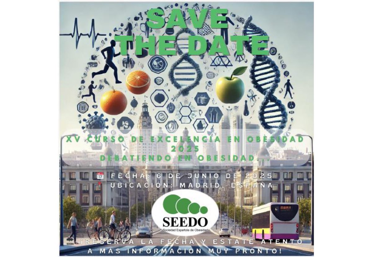 Seedo (@sociedadseedo) on Twitter photo No os perdáis el XV Curso de Excelencia en Obesidad de <a href="/SociedadSeedo/">SEEDO</a> 📢 con interesantísimos debates pro-con sobre abordaje clínico, factores contribuyentes, ejercicio, nutrición…<a href="/SharonaAzriel/">Sharona Azriel</a> <a href="/sisi_seoane/">Sisi Seoane</a> Gratuito para residentes hasta el 3 de mayo!!! No os perdáis el XV Curso de Excelencia en Obesidad de <a href="/SociedadSeedo/">SEEDO</a> 📢 con interesantísimos debates pro-con sobre abordaje clínico, factores contribuyentes, ejercicio, nutrición…<a href="/SharonaAzriel/">Sharona Azriel</a> <a href="/sisi_seoane/">Sisi Seoane</a> Gratuito para residentes hasta el 3 de mayo!!!