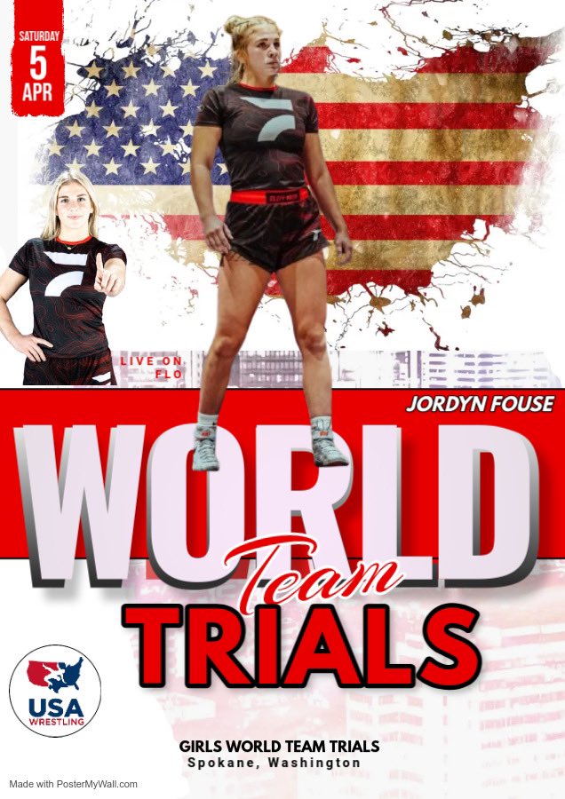 Good Luck to Jordyn Fouse at World Team Trials in Spokane, Washington! #BuiltDifferent #championsaremade