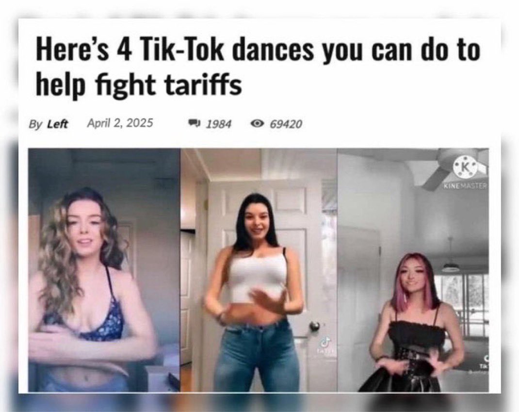 I walk past every Tesla I see and do these dances to fight tariffs. Are you doing your part?