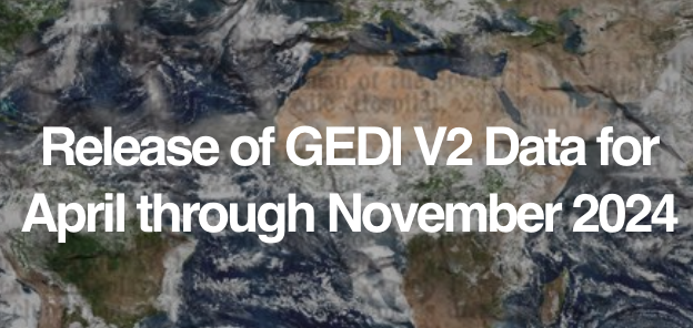 GEDI (@gedi_knights) on Twitter photo GEDI V2 Level 1B, Level 2A, and Level 2B data released for Apr 27 - Nov 28, 2024 at the LP DAAC <a href="/NASAEarthData/">NASAEarthdata</a> ! 🤩
This marks the first release since #GEDI was reinstalled on the <a href="/Space_Station/">International Space Station</a> last spring.
lpdaac.usgs.gov/news/release-o… GEDI V2 Level 1B, Level 2A, and Level 2B data released for Apr 27 - Nov 28, 2024 at the LP DAAC <a href="/NASAEarthData/">NASAEarthdata</a> ! 🤩
This marks the first release since #GEDI was reinstalled on the <a href="/Space_Station/">International Space Station</a> last spring.
lpdaac.usgs.gov/news/release-o…