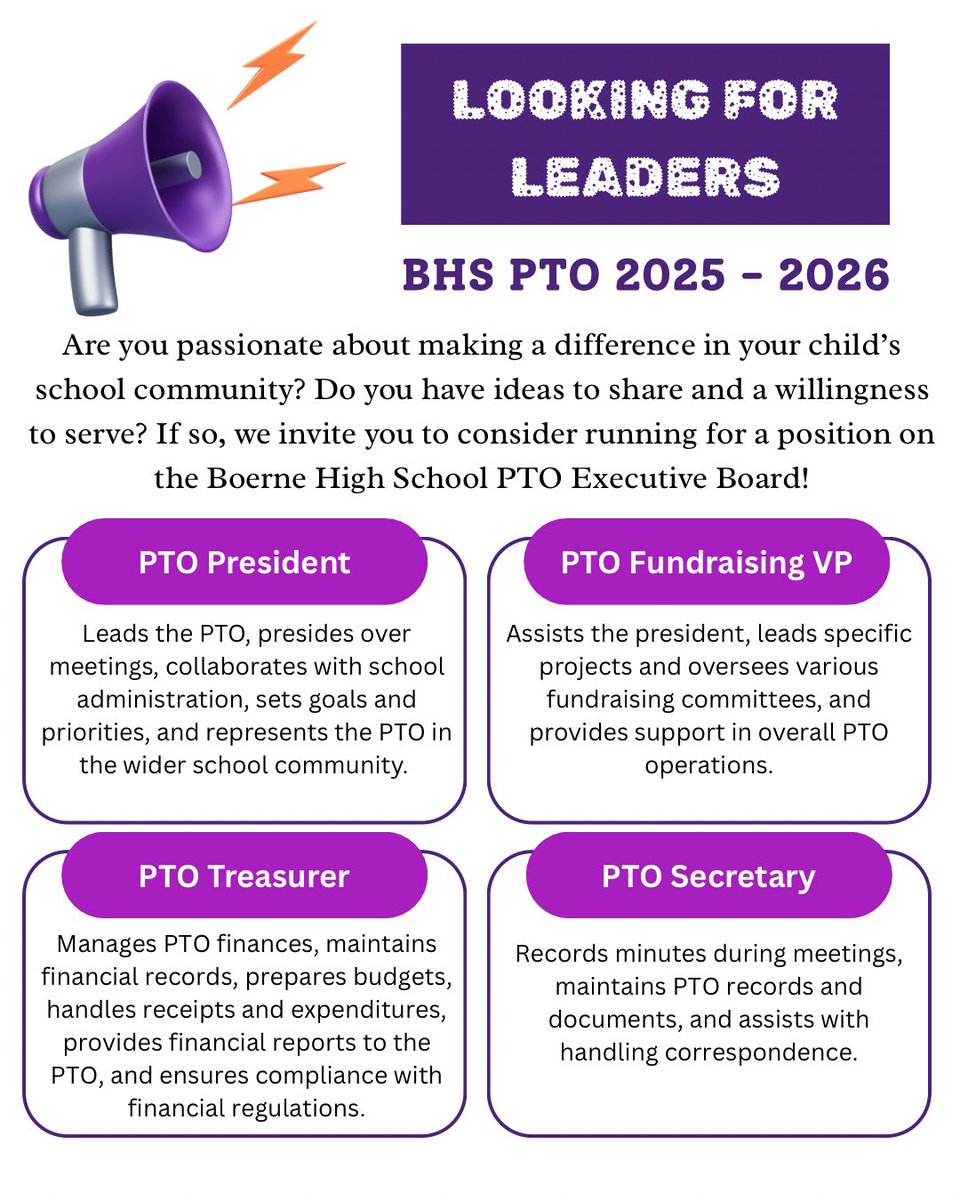 Boerne High School PTO tweet media