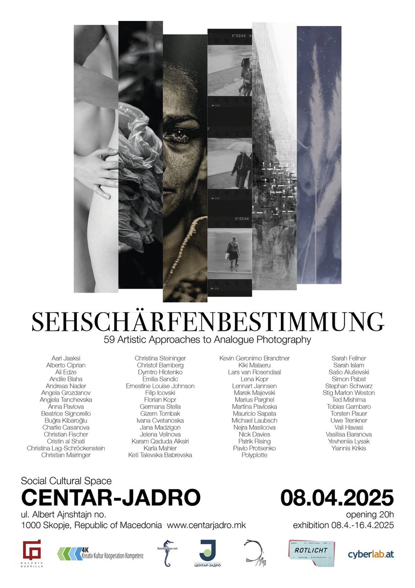 Повеќе од 50 меѓународни уметници, од кои секој ги прикажува своите избрани дела, или нивни актуелни фаворити, дела во процес и/или нови истражувања.

КСП Центар-Јадро
08.04.25 
20ч

Се гледаме ✌🏼
#zrnofestival