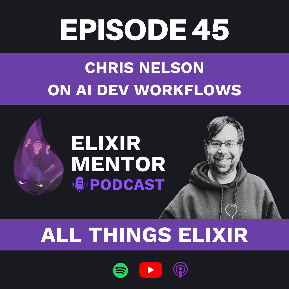 Jacob Luetzow (@jacob_luetzow) on Twitter photo Join me tomorrow (Apr 4) at 10am MT for the Elixir Mentor Podcast LIVE with <a href="/superchris/">Chris Nelson</a> from Launch Scout! We'll explore how they integrate AI into dev workflows to boost productivity while maintaining quality. #elixirlang #myelixirstatus elixirmentor.com/events Join me tomorrow (Apr 4) at 10am MT for the Elixir Mentor Podcast LIVE with <a href="/superchris/">Chris Nelson</a> from Launch Scout! We'll explore how they integrate AI into dev workflows to boost productivity while maintaining quality. #elixirlang #myelixirstatus elixirmentor.com/events